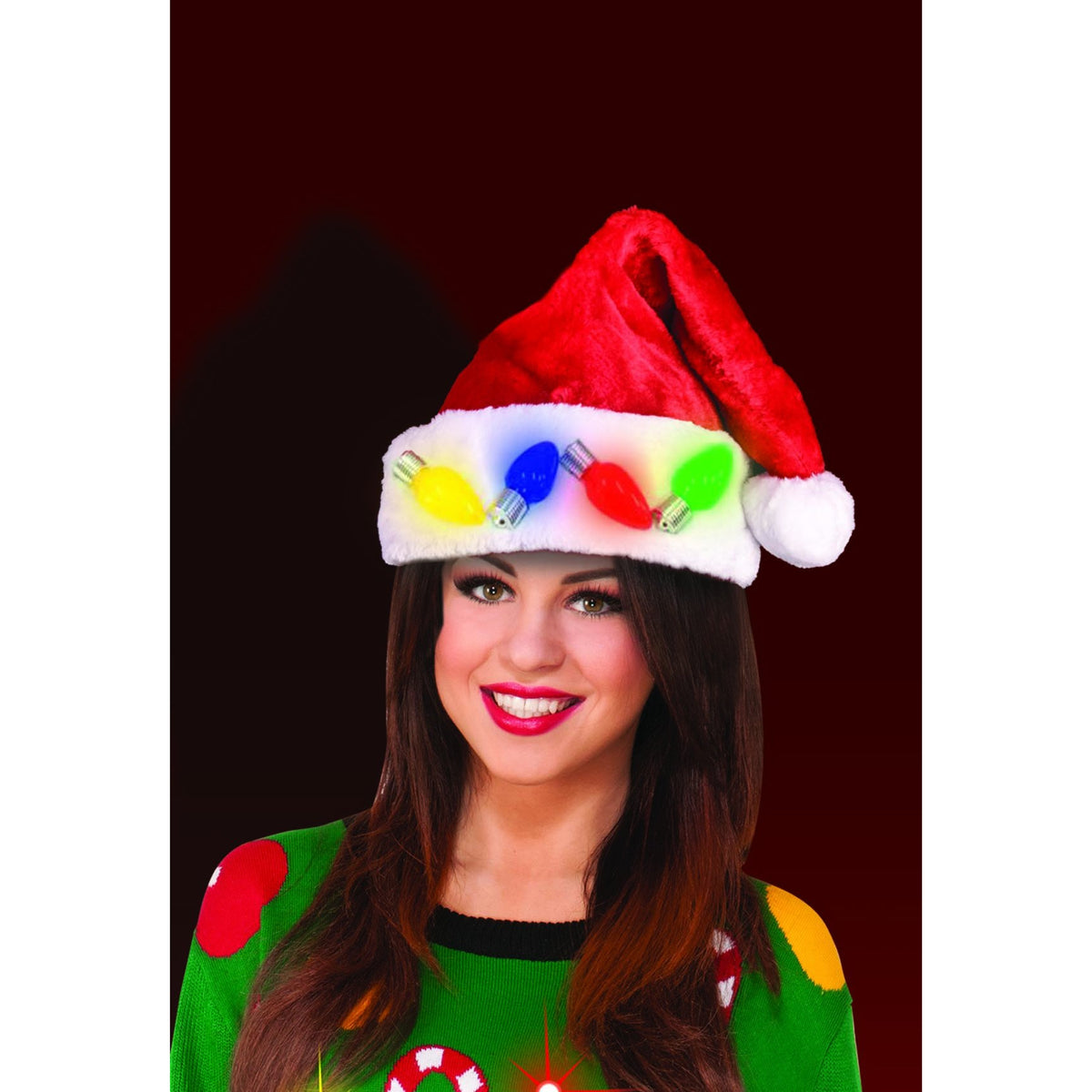 GORRO DE NAVIDAD LUMINOSO