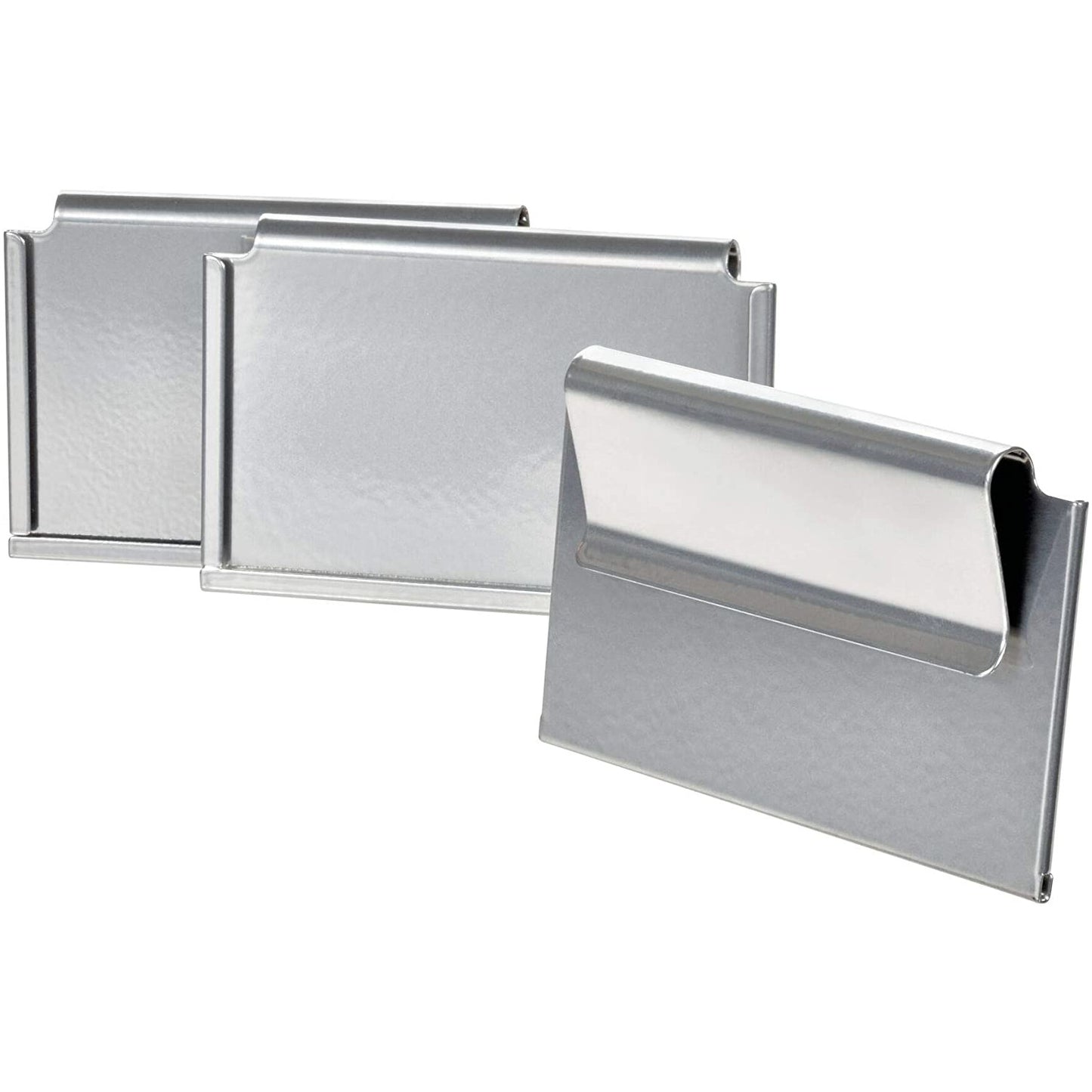 Bin Clip Label Holders Set of 3 Chrome