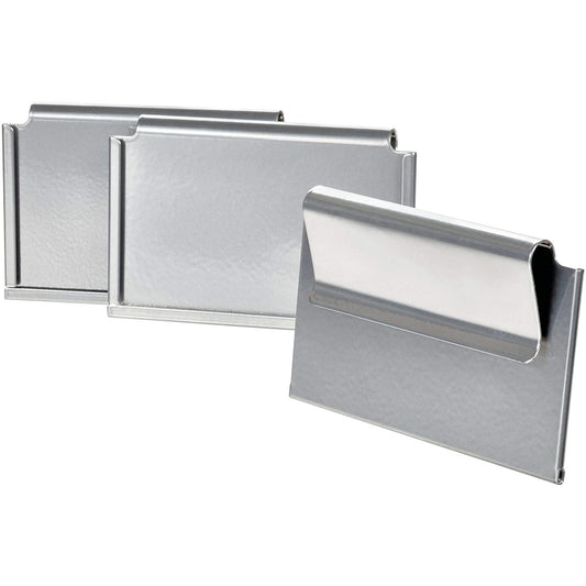 Bin Clip Label Holders Set of 3 Chrome