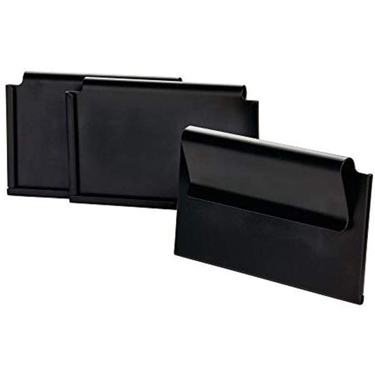 Bin Clip Label Holders Set of 3 Matte Black