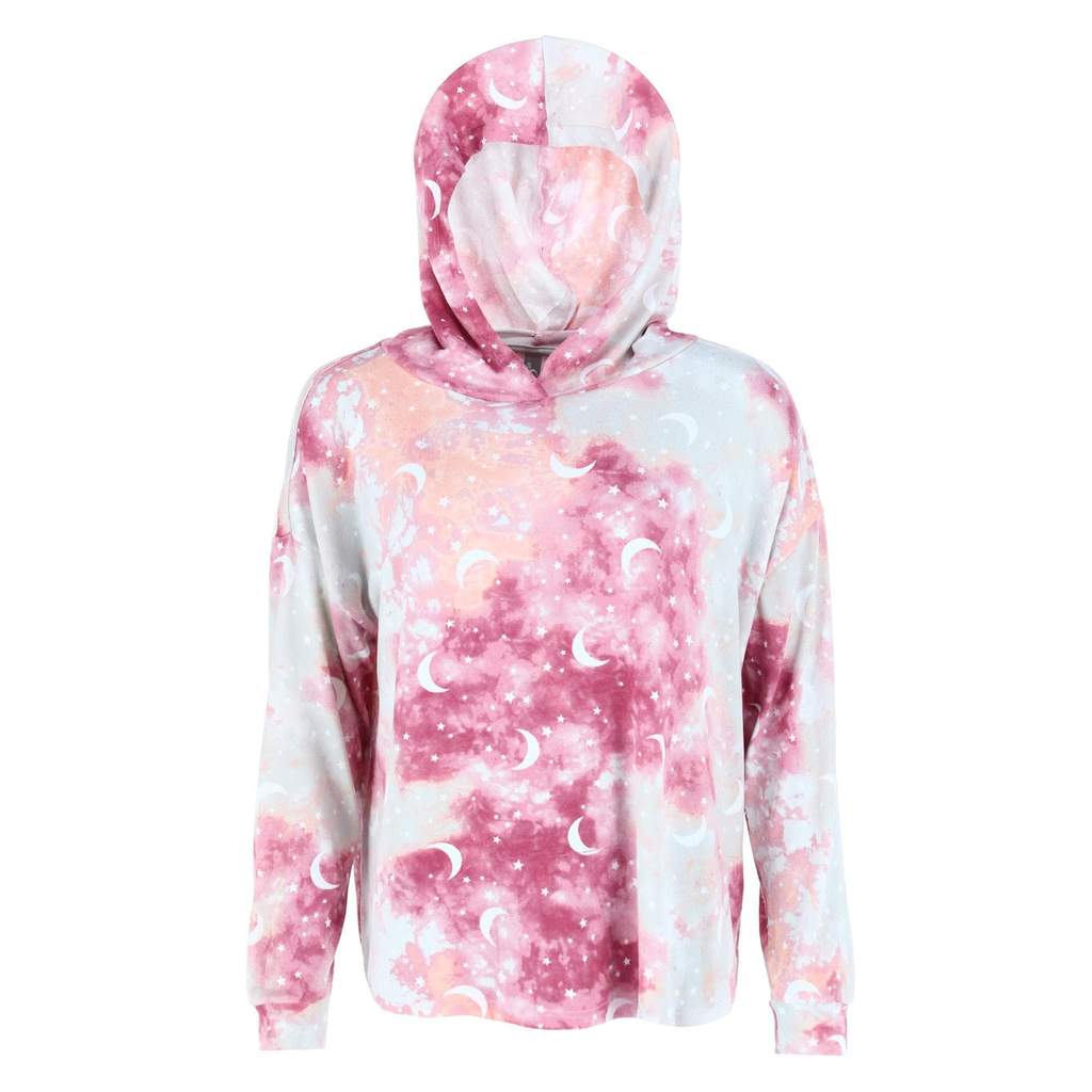 Hacci cloud hoodie set Heather Wine