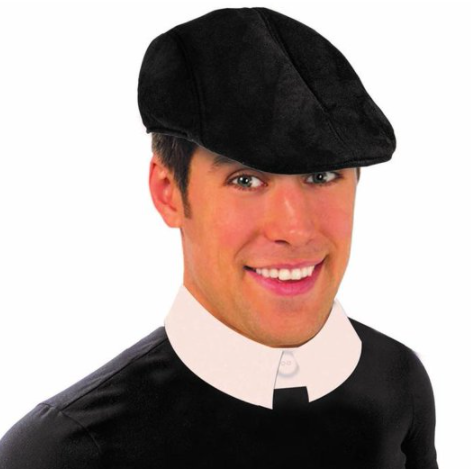 Black suede cap