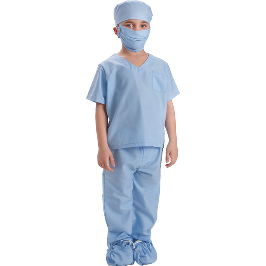 BLUE DOCTOR SCRUBS BOY COSTUME