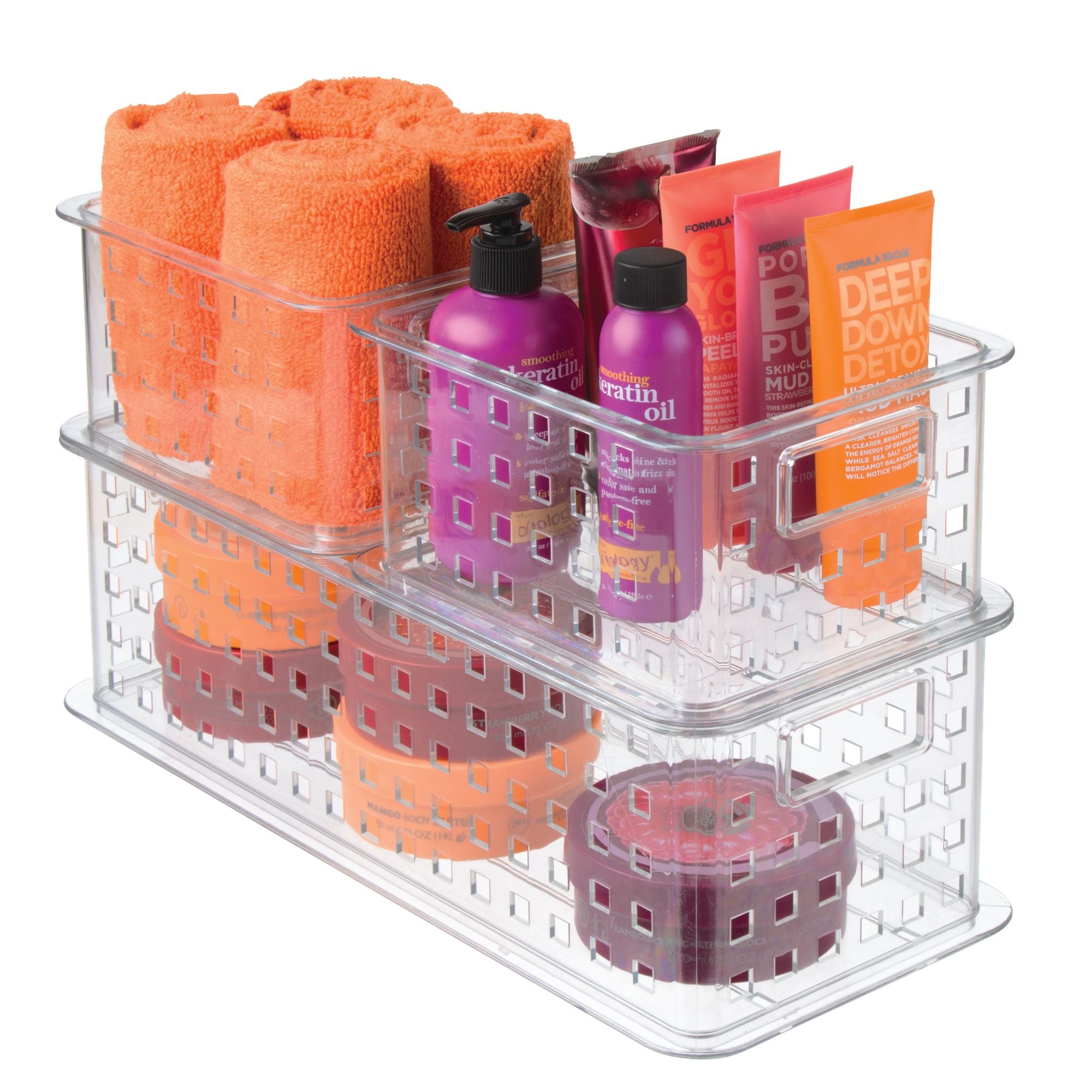 Long Stacking Basket  16.5" x 6.85" x 5.3"