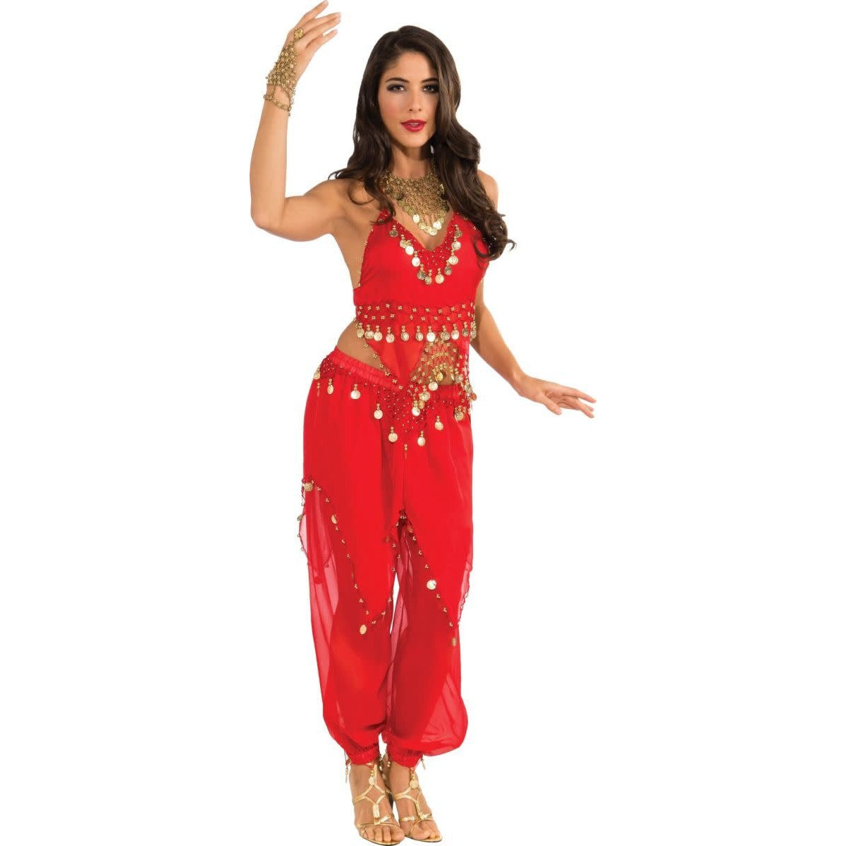 Red Belly Dancer Woman costume
