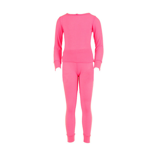 Girls Thermal 2 pc set Pink