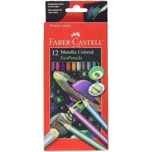 12 Metallic Colored Ecopencils