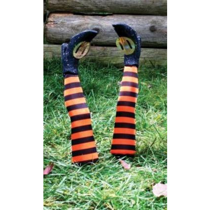 Witch legs yard stakes in 3 colors