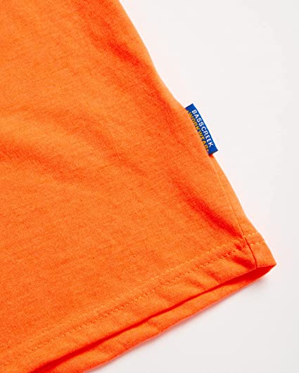 Crew Neck Short Sleeve Tee Neon Orange