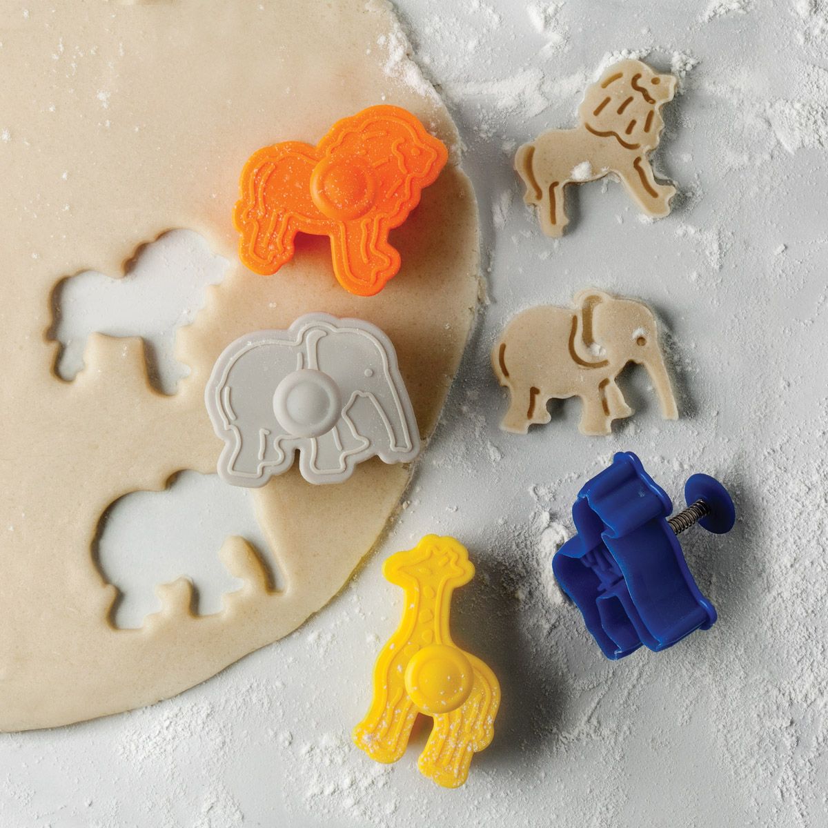 Baking Animal Cracker Cookie Cutters, Set of 4