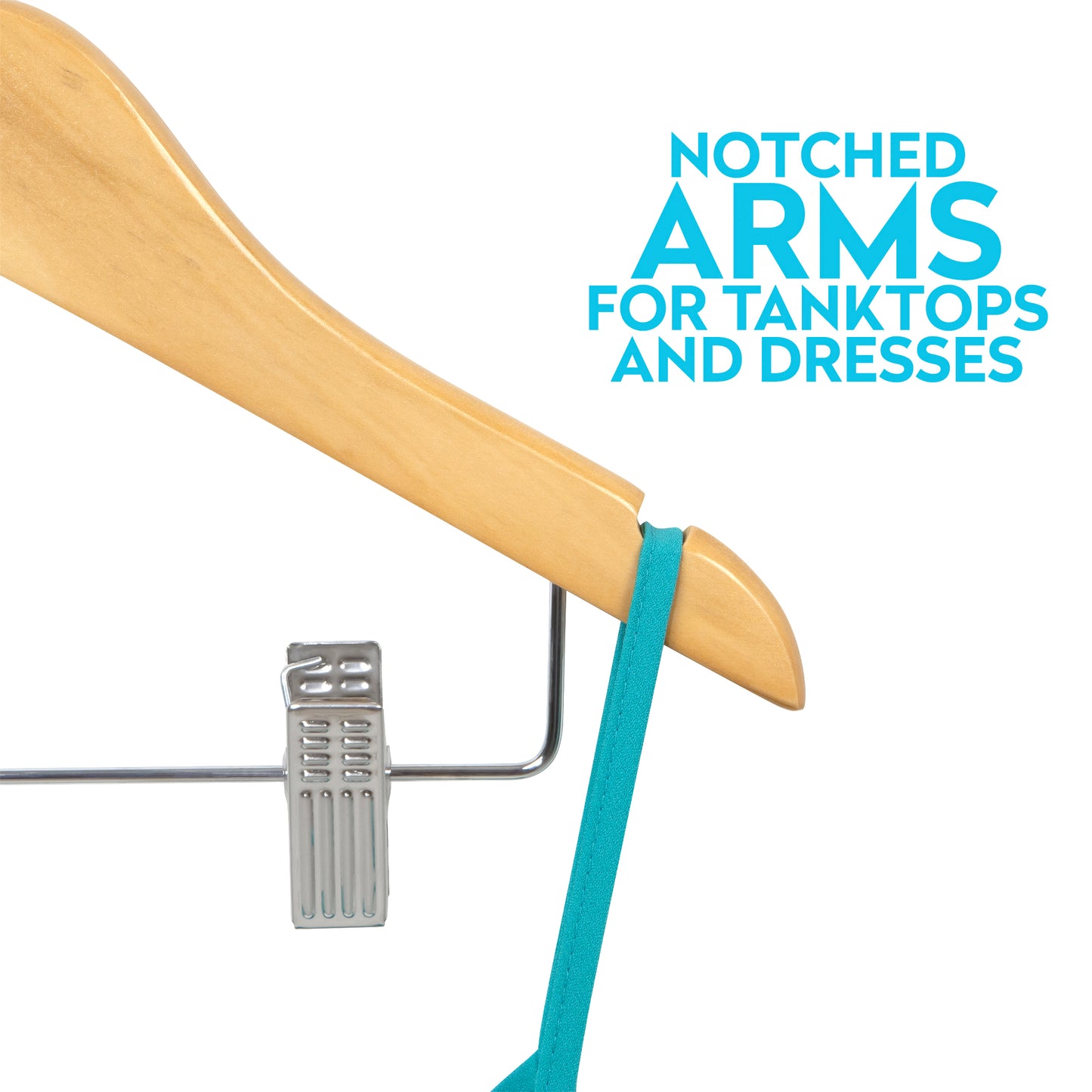 Juvenile Shirt Hanger With Clips - Set of 5