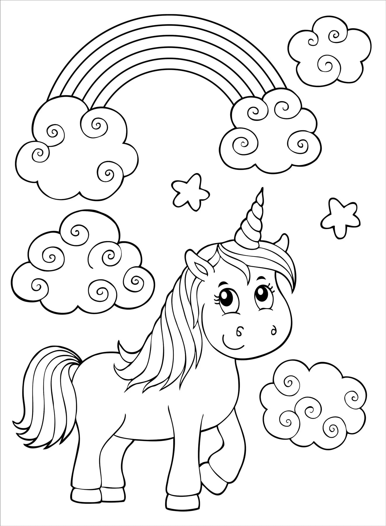 Unicorns Coloring Book!