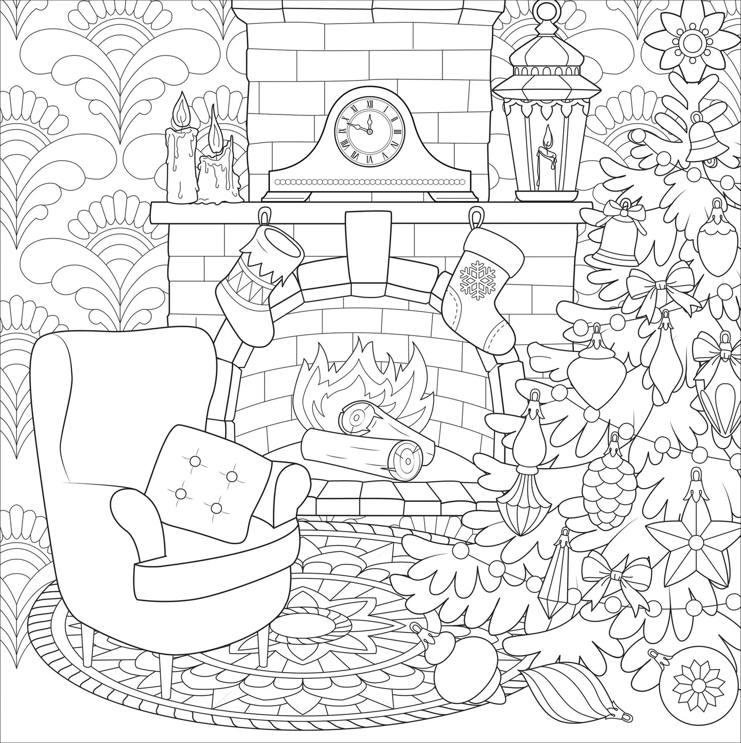 Home for Christmas Coloring Book