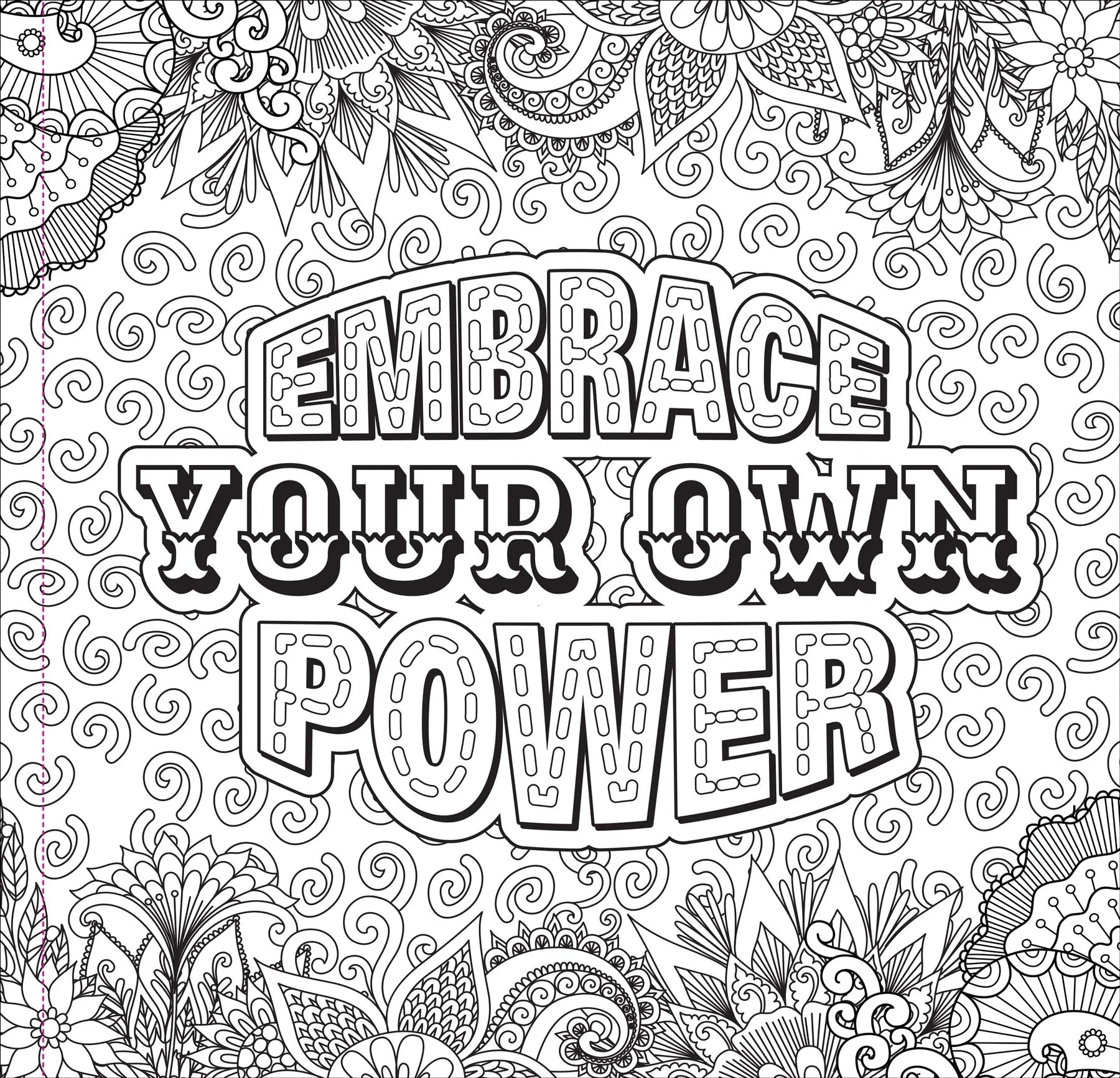 Kick-Ass Affirmations for Women Coloring Book