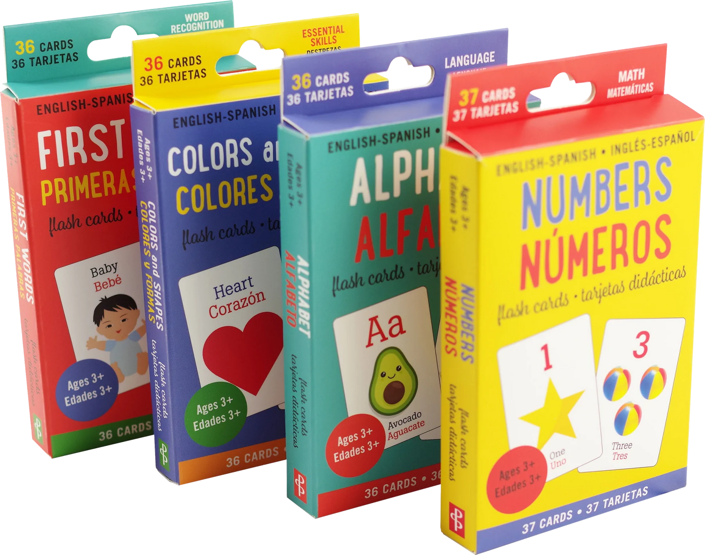 Bilingual English-Spanish Flash Cards Value Pack (Set of 4)