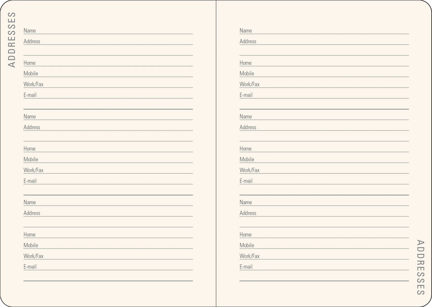 2023 Persian Grove Weekly Planner