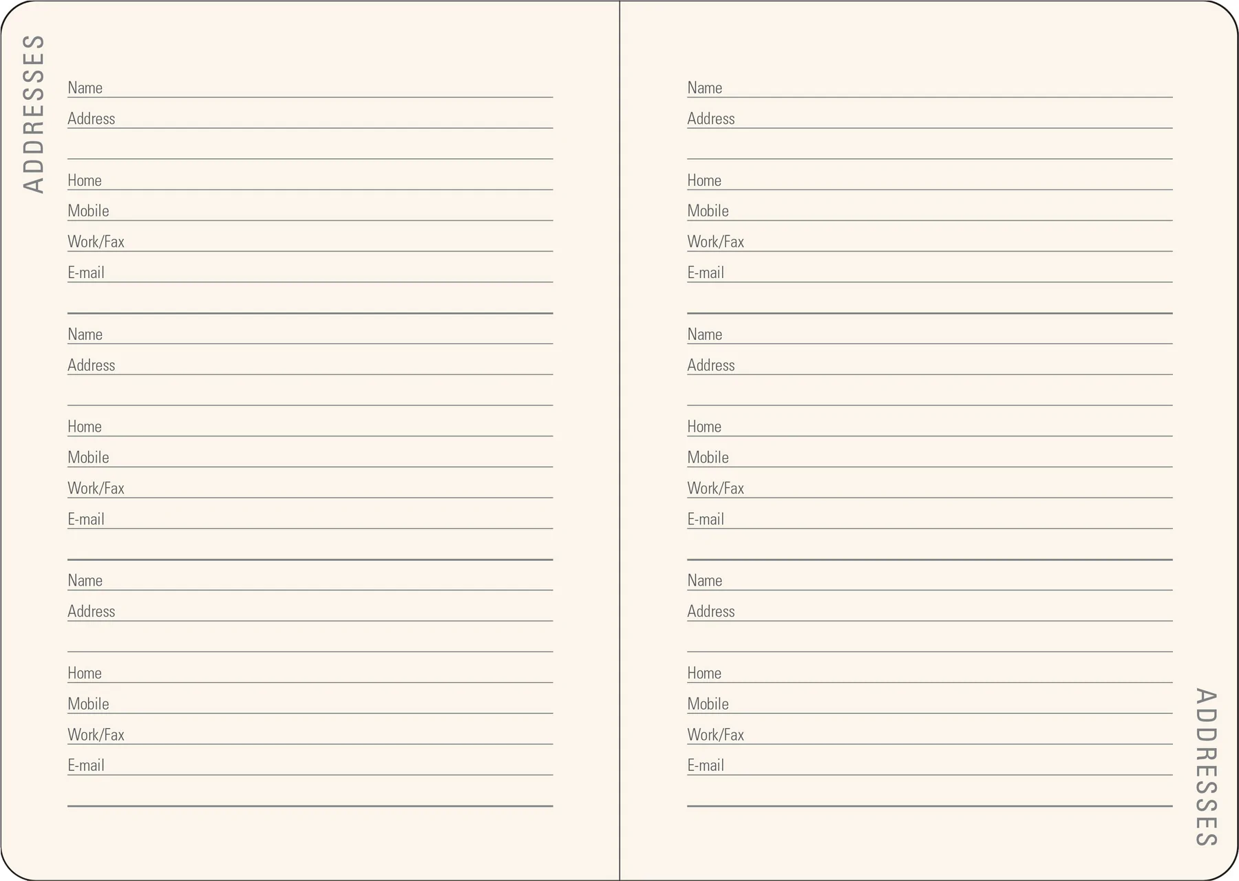 2023 Persian Grove Weekly Planner