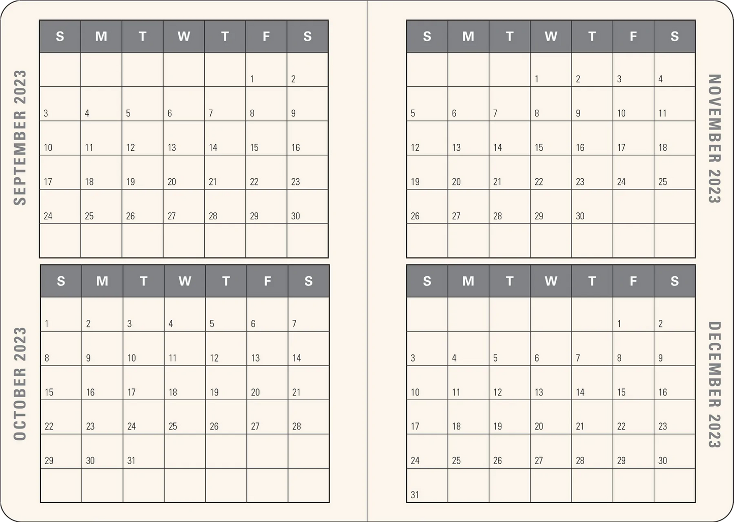2023 Gilded Floral Weekly Planner