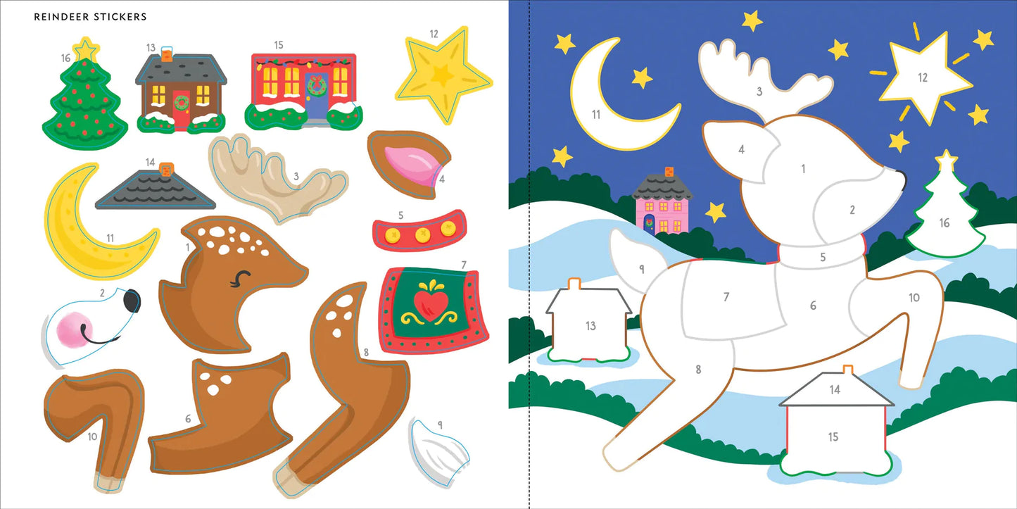 My First Color-by-Sticker Book -- Christmas