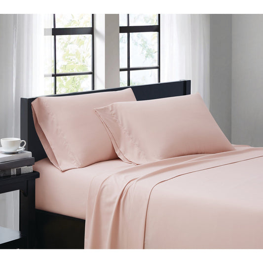 London Loft Leather Path 4PC Sheet Blush