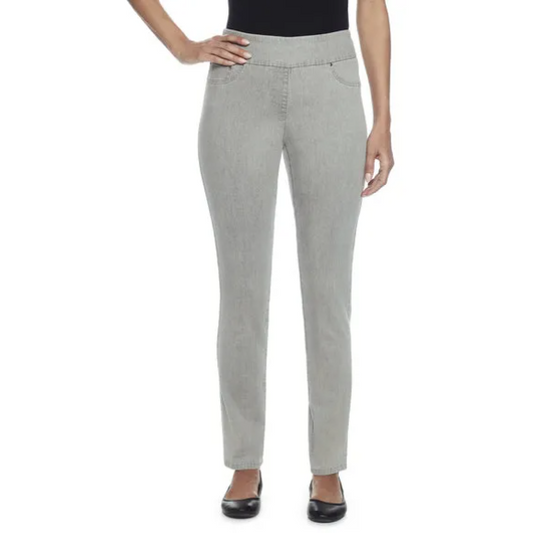 Plus Stretch Faux Pocket Jeans Dove Grey Ruby Rd X