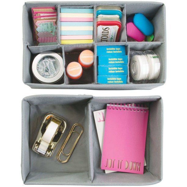 Aldo Drawer Organizer 10s (Set of 2) Gray