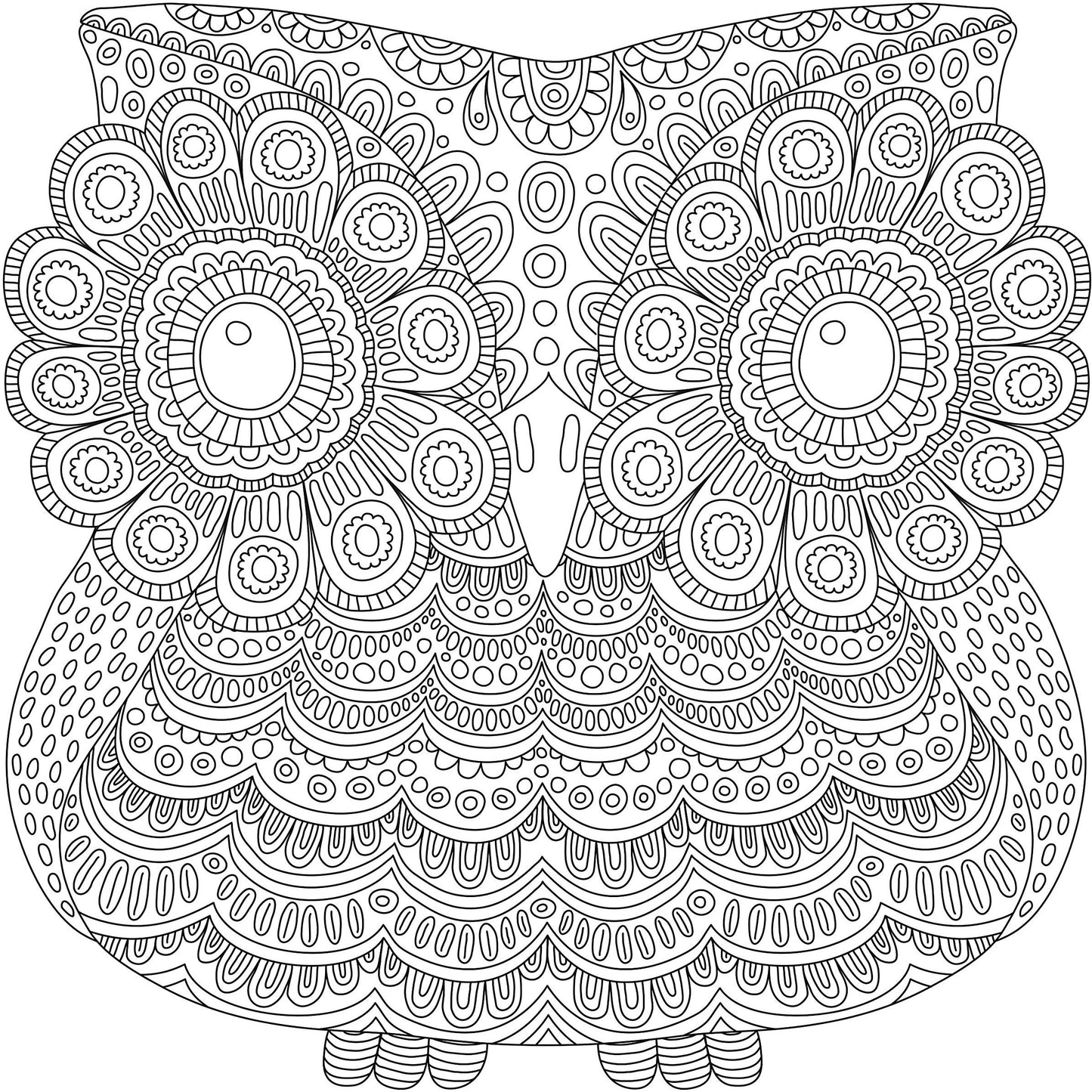 COLORING BOOK BLOOMS BIRDS & BUTTERFLIES