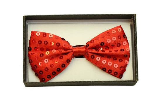 BOWTIE SEQUIN RED