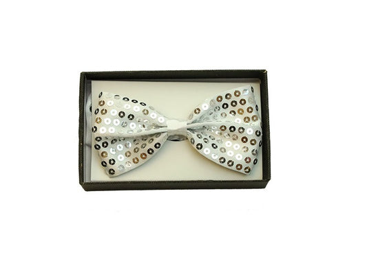 Bowtie Sequin White