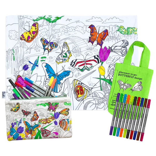 Butterflies placemat to go