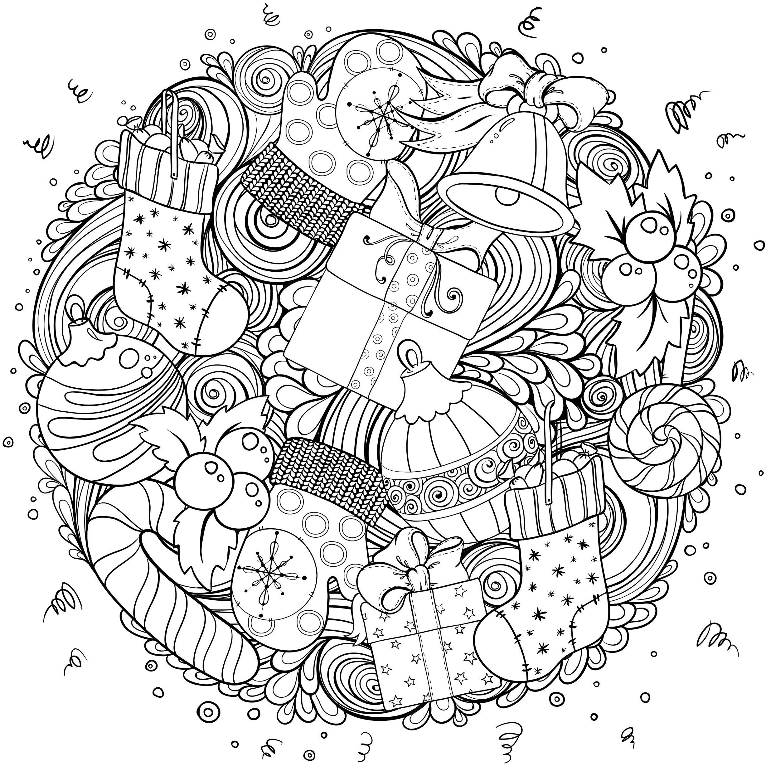 COLORING BOOK CHRISTMAS DESIGNS