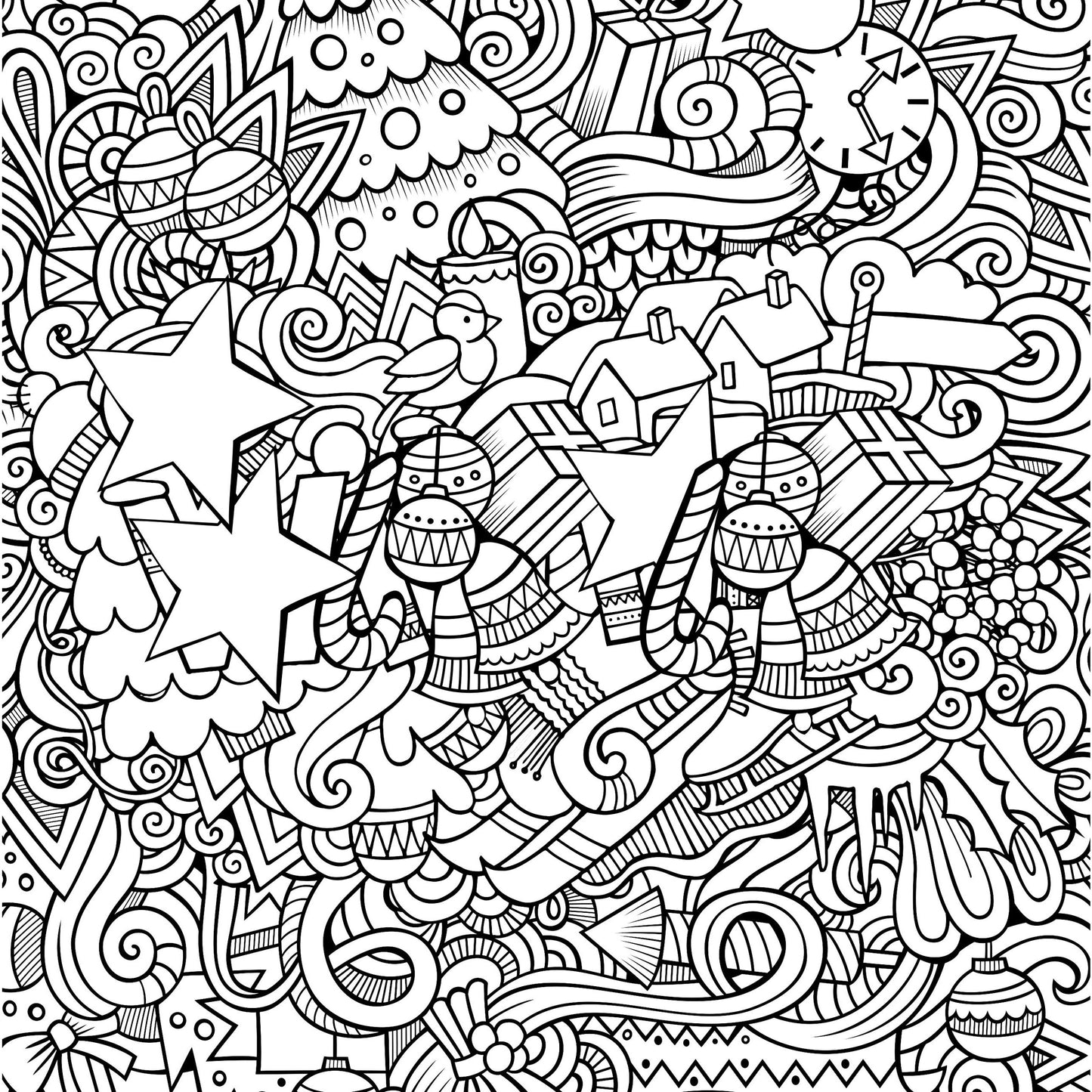 COLORING BOOK CHRISTMAS DESIGNS