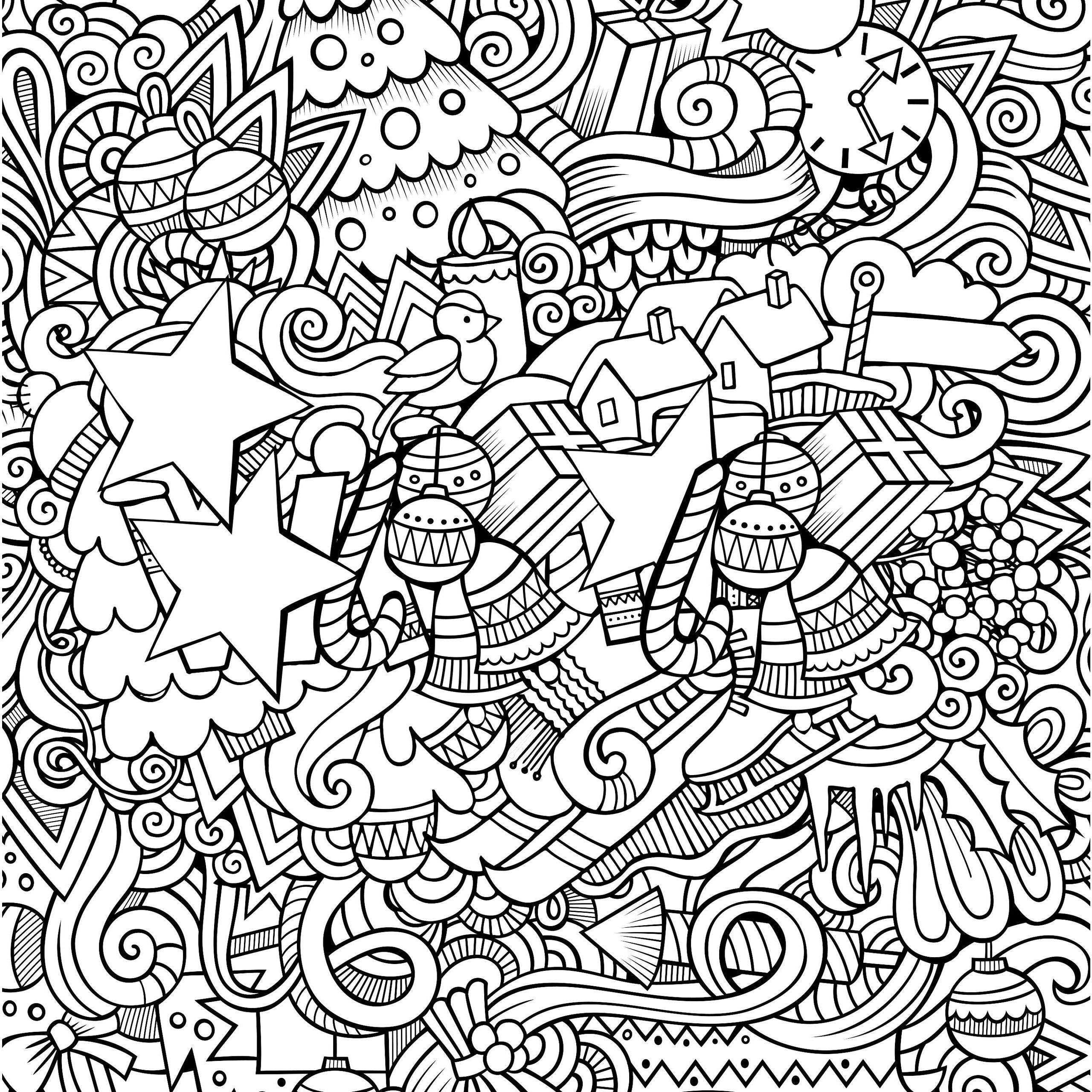 COLORING BOOK CHRISTMAS DESIGNS