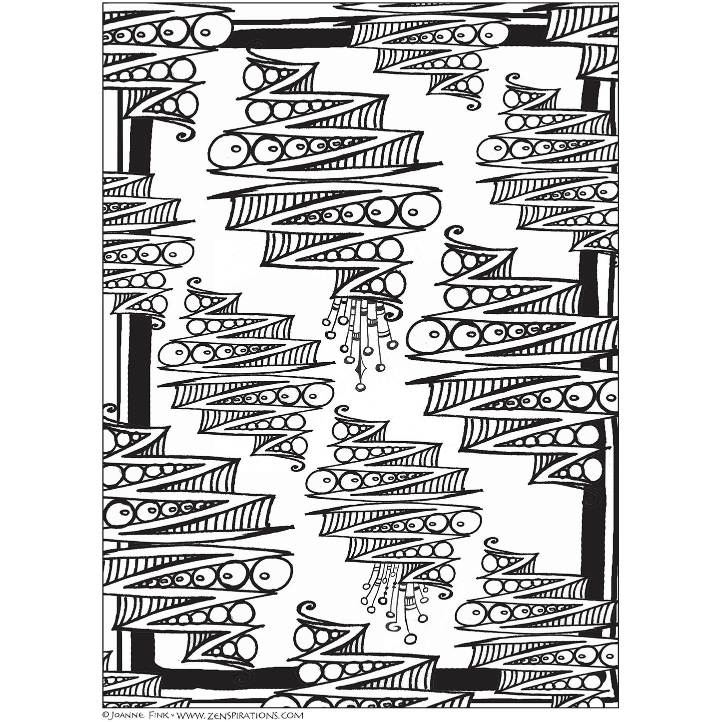 COLORING BOOK ABSTRACT & GEOMETRIC DESIGNS