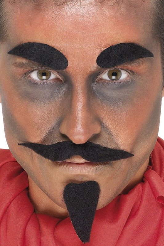 DEVIL FACIAL HAIR SET BLACK