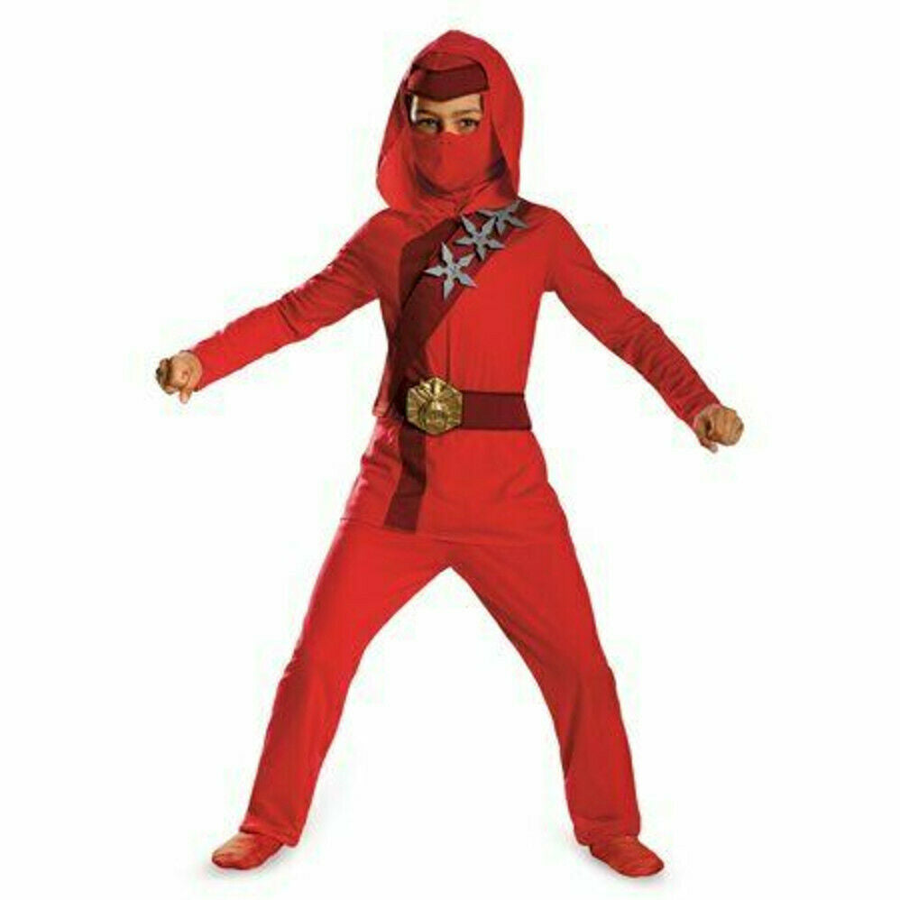 RED FIRE NINJA BOY COSTUME