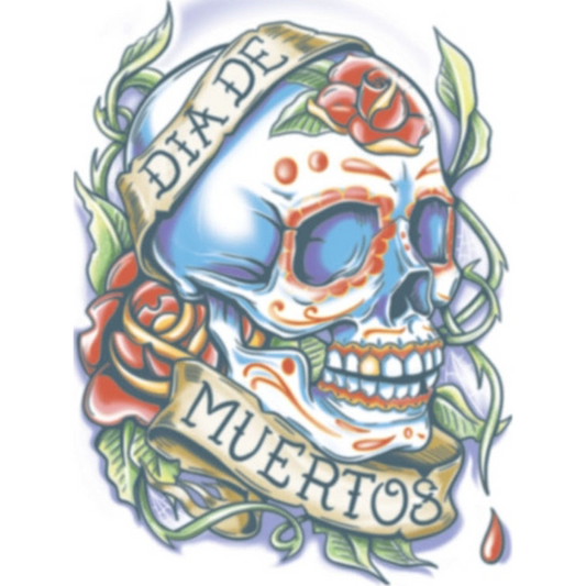 Tattoo day of the dead la rosa