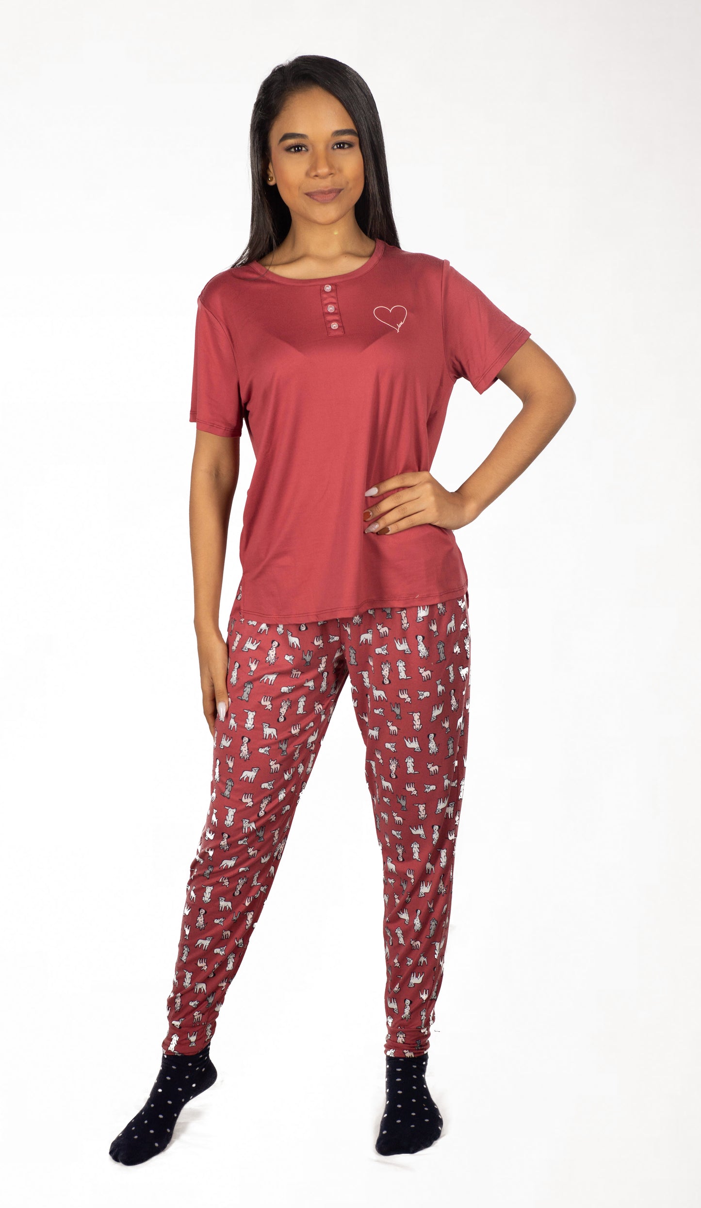 Sleep tight pijama set Red
