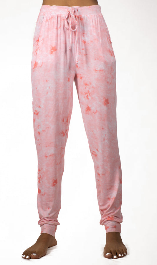 Tie-Dye Pocket Joggers Pink