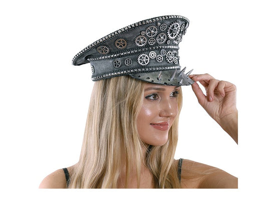 Hat- Steampunk fisherman silver hat