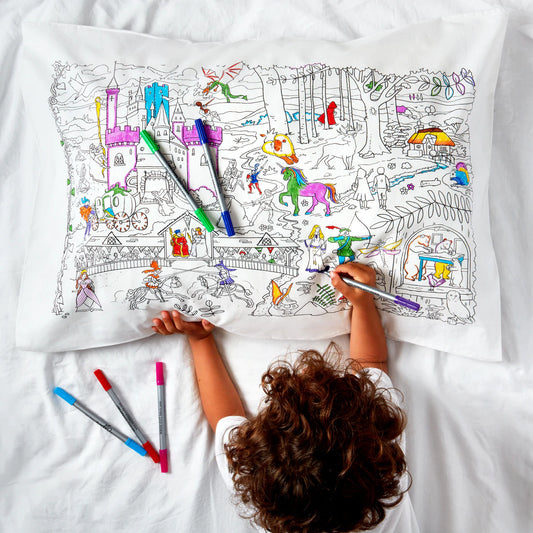 The doodle pillowcase-Fairytales and legends