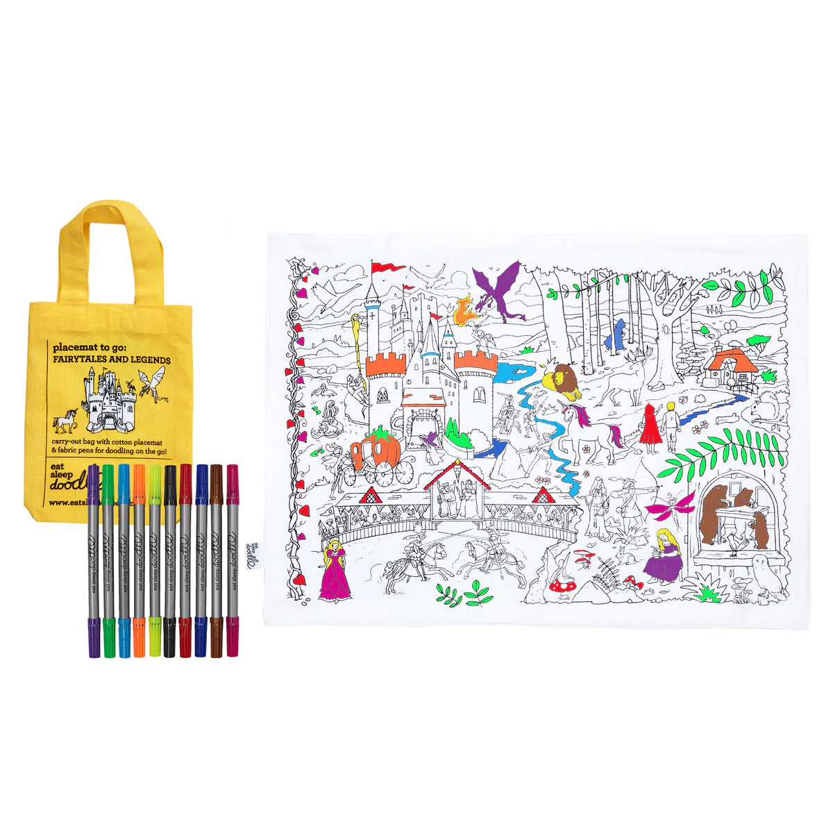 Fairytales and Legends placemat to go