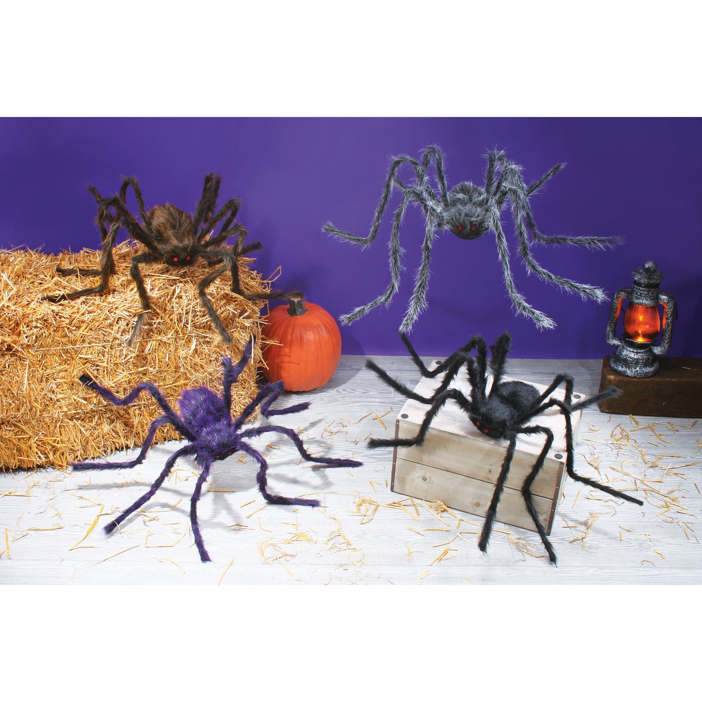 POSABLE HAIRY SPIDER ASST 50"