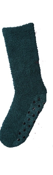 Fuzzy Skid-Proof Solid Crew Sock