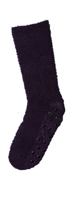 Fuzzy Skid-Proof Solid Crew Sock