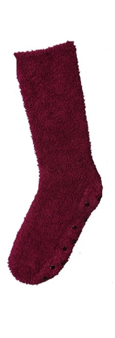 Fuzzy Skid-Proof Solid Crew Sock