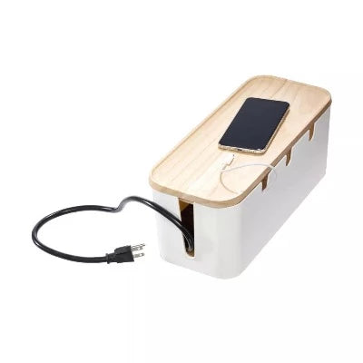 Eco Office Cord Organizer Coconut/Natural