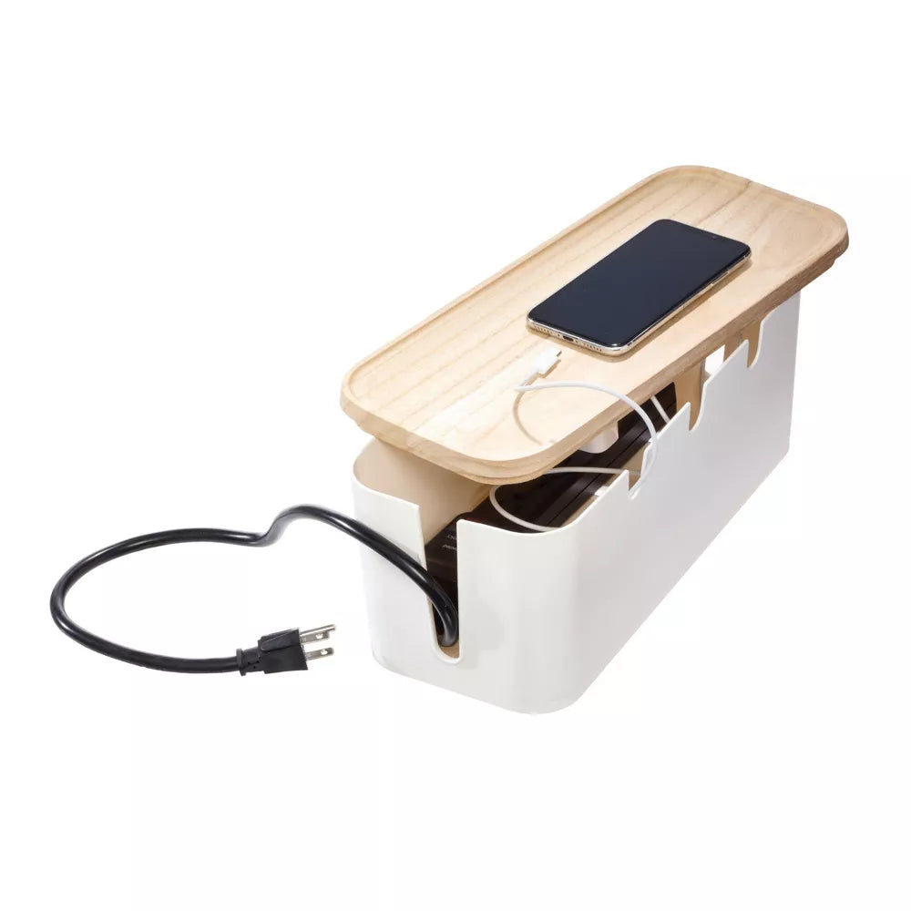 Eco Office Cord Organizer Coconut/Natural