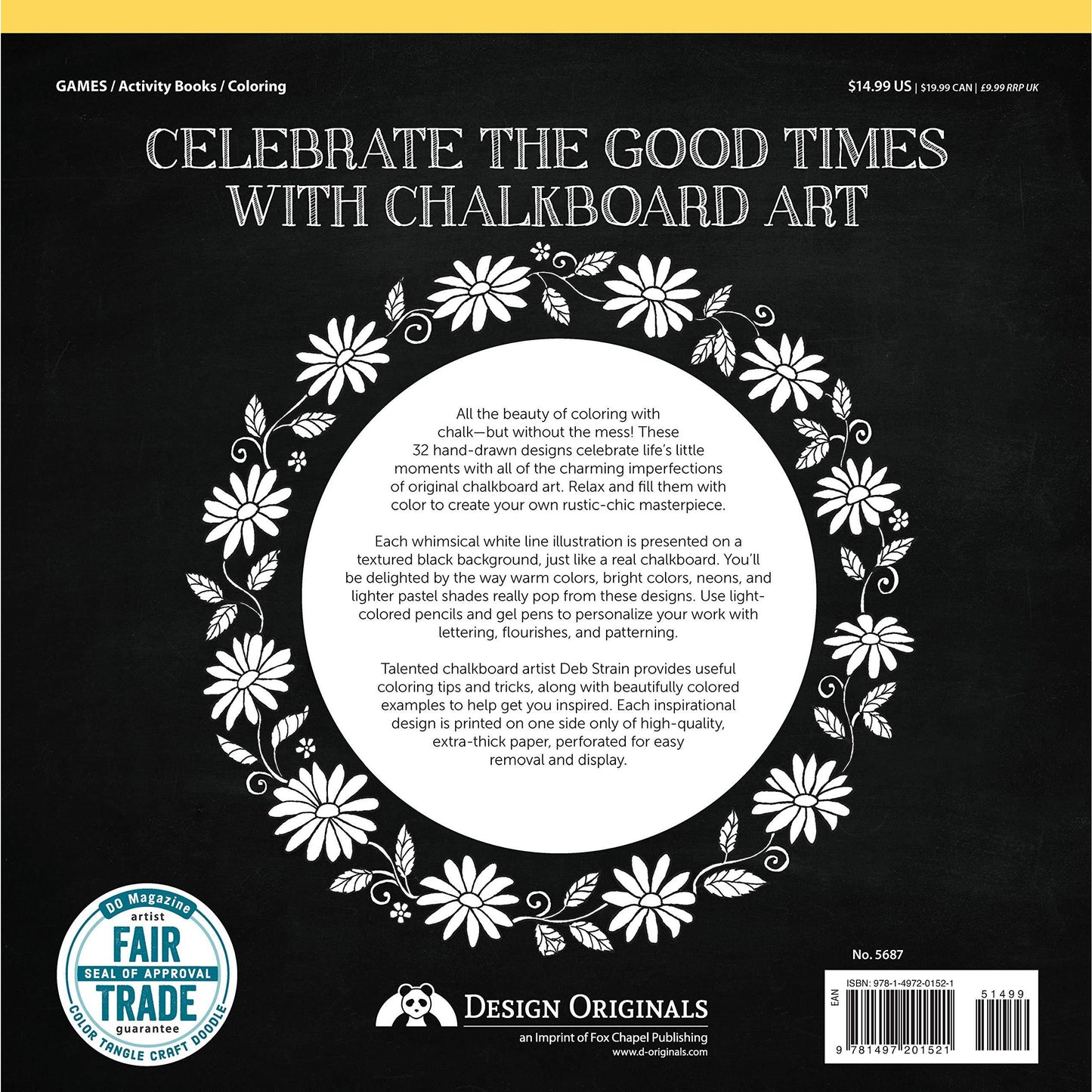 DELUXE COLORING BOOK CHALK STYLE GOOD TIMES