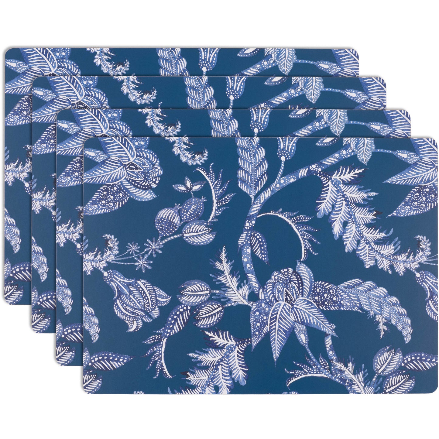 SET OF 4  EASY CARE PLACEMATS BLUE